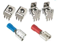 Power feedthroughs of PS type and crimp terminals for wire of KO-6,3 type SCNK.434410.044TU