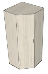 Corner wardrobe