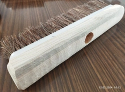 Floor sweeping brush made of natural bristles