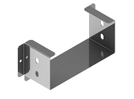 Connection element ONL PR 000x00, with overall dimensions from 100x40 mm to 600x200 mm, 1,2 mm thick, hot-dip galvanised