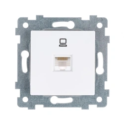 "AKSIOMA" Low-voltage socket mechanism PC socket assembly RK1-458. RK1-458, colour white