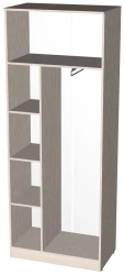 Two-section wardrobe for clothes (770x580x2000) LDFP 16mm, PVC edge 0,4x19
