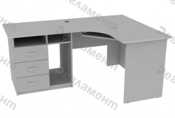 Corner table B3 900-2500x900-2500x650-950mm(WxHxH)