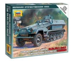 Build model German armoured personnel carrier Sd.Ktz.251/1 Ausf.B "Hanomag"