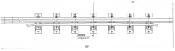 Cross rail with counter rail of project H01.003.4000.00-04