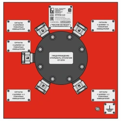 Fire extinguishing modules connection panel ETPP 4.10.1, NBIE.437191.008.008