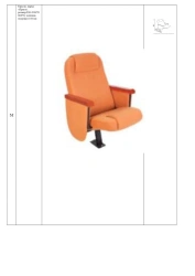 Armchair, brand "Prague", size: 530*740*960 mm (W*H*H), seat cushion thickness 75 mm