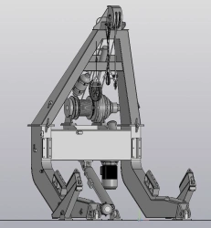 SPU4 lowering device, 4 tonne capacity for 15 manned lifeboat