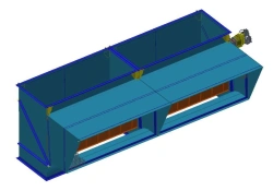 Air duct diverter CASTEX-14 2-1350x5000-1500x5000