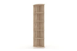 Marta LD 124.080.000 shelving unit end (White/Desira Ash )