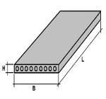 Reinforced concrete multi-hollow slabs