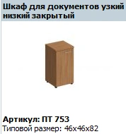 "Patriot" Low narrow wooden cupboard door article PT 820