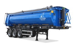 Dump semi-trailer of Tonar 95892 model with axles of TONAR models: 90424.