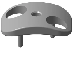 Spine pad 17-19x26mm upper and lower.