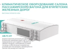 Ventilation unit for wagons of Egyptian Railways AV.TS-ET