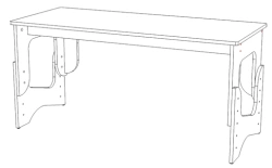 Children's computer table