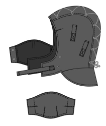 Heat resistant helmet for protection against thermal risks of electric arc and low temperatures, model ENERGO T/sh-4
