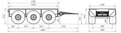 Trailer to snowmobiler "Predator" P34-130