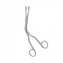 TSH-04-039-20,6 Final forceps for operations in nasal cavity, curved, 206 mm