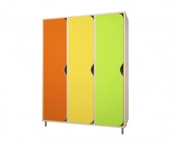 Three-door cupboard for children's clothes