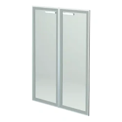 Transparent glass doors NT-601.2.SR (set of 2 pcs.)