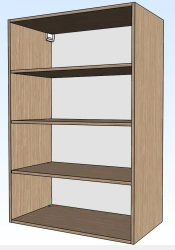 Open shelving unit Of4