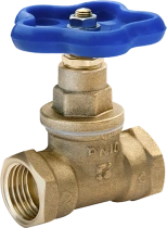 LATUNE MUFFLED STOP VALVES for nominal pressure not more than PN 2,5 MPa (25 kgf/cm²), nominal bore (nominal di