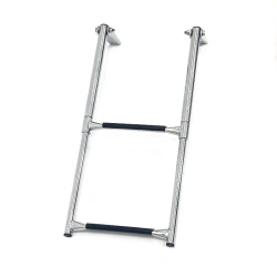 Ship's gangway telescopic folding, 2 black steps, Art. No. 040101BT