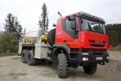 Pulse electromagnetic source "Yenisei KEM-4K", on the basis of chassis KAMAZ 6522