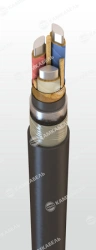 Power cable with aluminium conductors with paper insulation impregnated with non-flowing composition for voltage 6, 10 kV of CAA