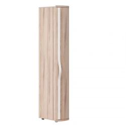 Marta LD.636070.000 Right-hand corner wardrobe with curved door (White/Desira Ash M )