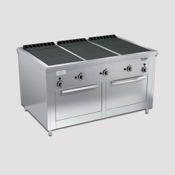 Gas cooker with closed flame PRG-IIA-3C 2DSH "Maxi"