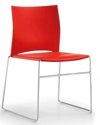 Stackable student chair on slides, SUSH-3