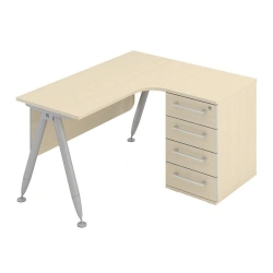Metal-framed teacher's desk
