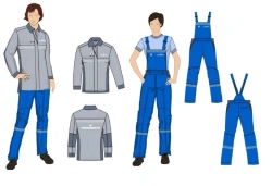 Women's sets for working personnel (jacket-shirt, vest, dungaree) special for employees of the organisations of the Transnef sys