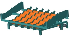 03-1 AXEL log sorting/feeding line stepfeeder piece separator