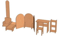 Play area Aibolit furniture set. Model: IZ-A