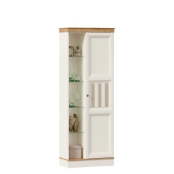 Villagio LD.680380.000 Right-hand cabinet with display case (Alabaster/Golden Oak )