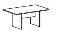 Conference tables of "Style B" series