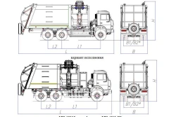 Side-loading rubbish truck model MK-4552-G8