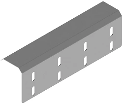Cable outlet bracket KVK 000, with overall dimensions from 50 mm to 200 mm, metal thickness 1,5 mm, stainless steel grade