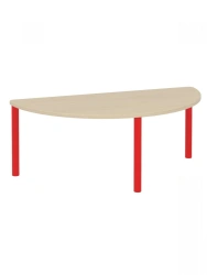 Children's semi-circular table 400 / red