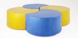 Pouffe Transformer "Ellipse" 4 modules, article no. 10305