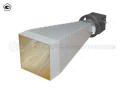 P6-130 broadband dual channel measuring horn antenna (with biorthogonal circular polarisation) 18 GHz-40 GHz