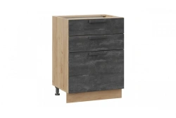 Floor cabinet table with 3 drawers Model: STYA-3 of "Edelwood" trade mark