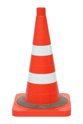 KS-2.8.0 Signal cone 510 mm elastic, weighted, with 2 white s/o stripes 50 or 80 mm each