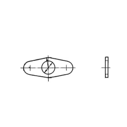 Washers for double-eared nuts OST 1 34514-80