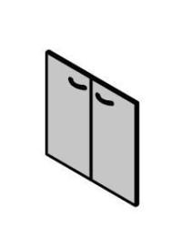 Doors low LDF. Set of furniture "Work"
