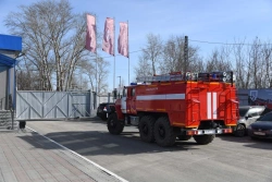 Fire tanker ??-9,?-(40-100), type 5881, modification 58813B, on chassis Ural-55571-60, 55571-62, 55571-70, 55571-72, 55571