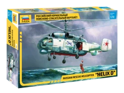 Assembled model Russian ship search and rescue helicopter
